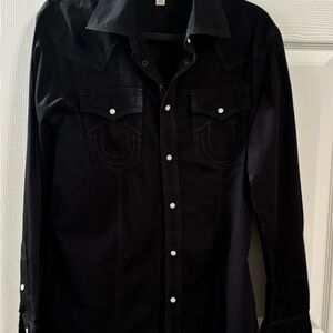 True Religion Black Men's Shirt